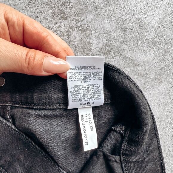 Express Black Exposed Button Fly High Rise Shortie Shorts Size 2 - Picture 4 of 5